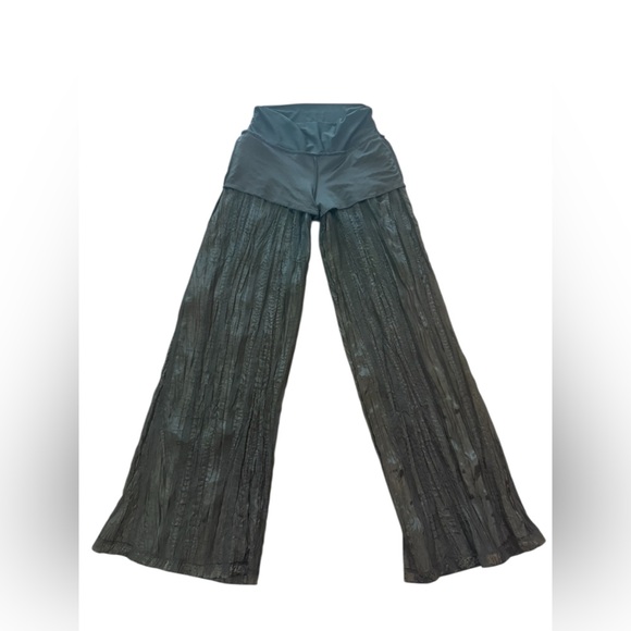 The COOLEST Nina Piu Y2K Pants. Black Semi Sheer Striped Pants Size Small. - Picture 6 of 9